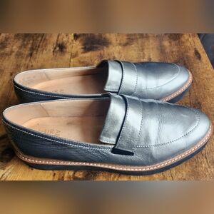 Naturalizer Women’s Pewter Leather  Loafers
